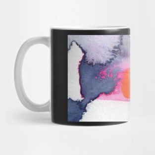 Orange Spot Bad Intuitive Abstract Watercolors Mug